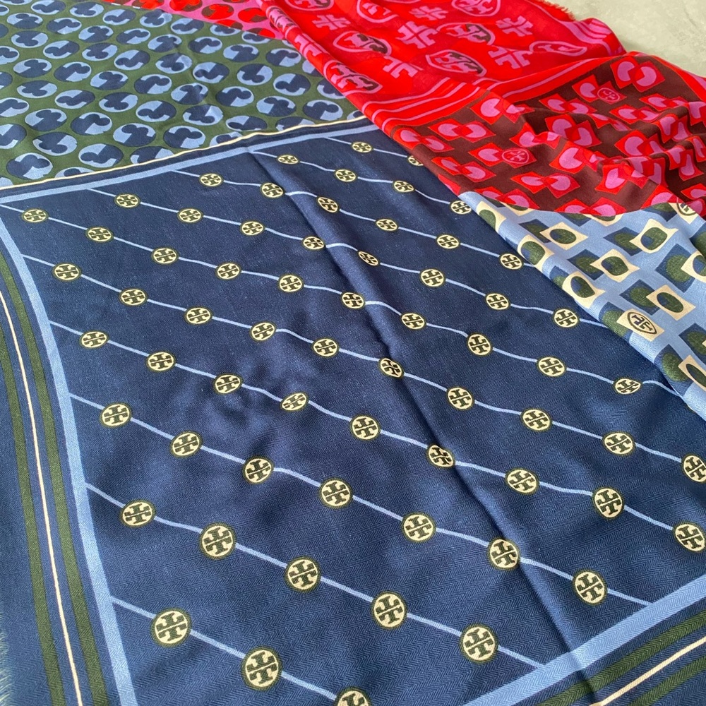 Tory Burch large scarf. Multi colors,